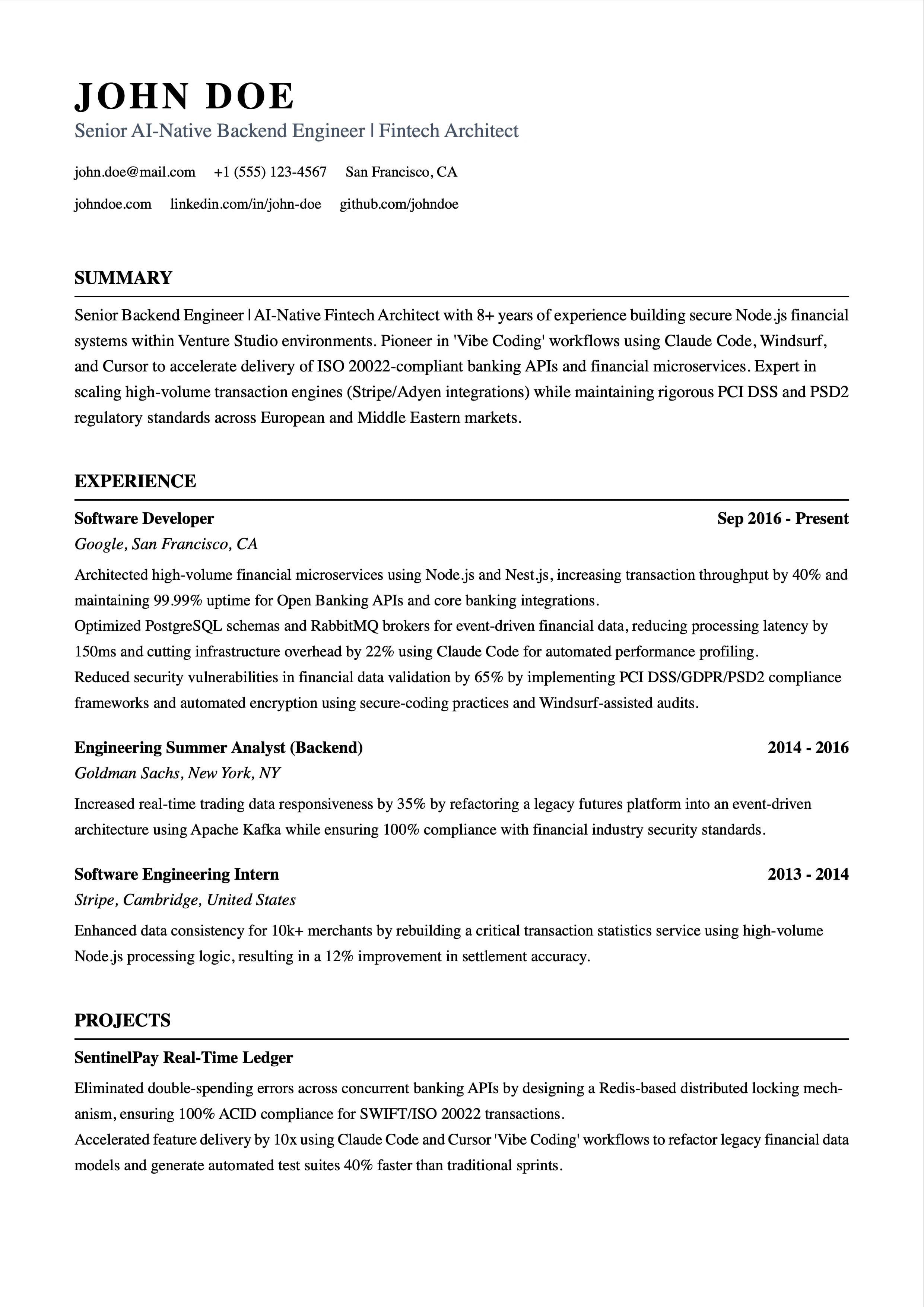 Senior Backend Engineer